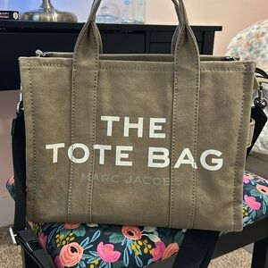 EUC Marc Jacobs The Tote Bag slate green